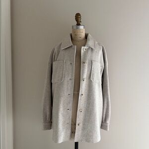 Women’s Gray Shirt Jacket